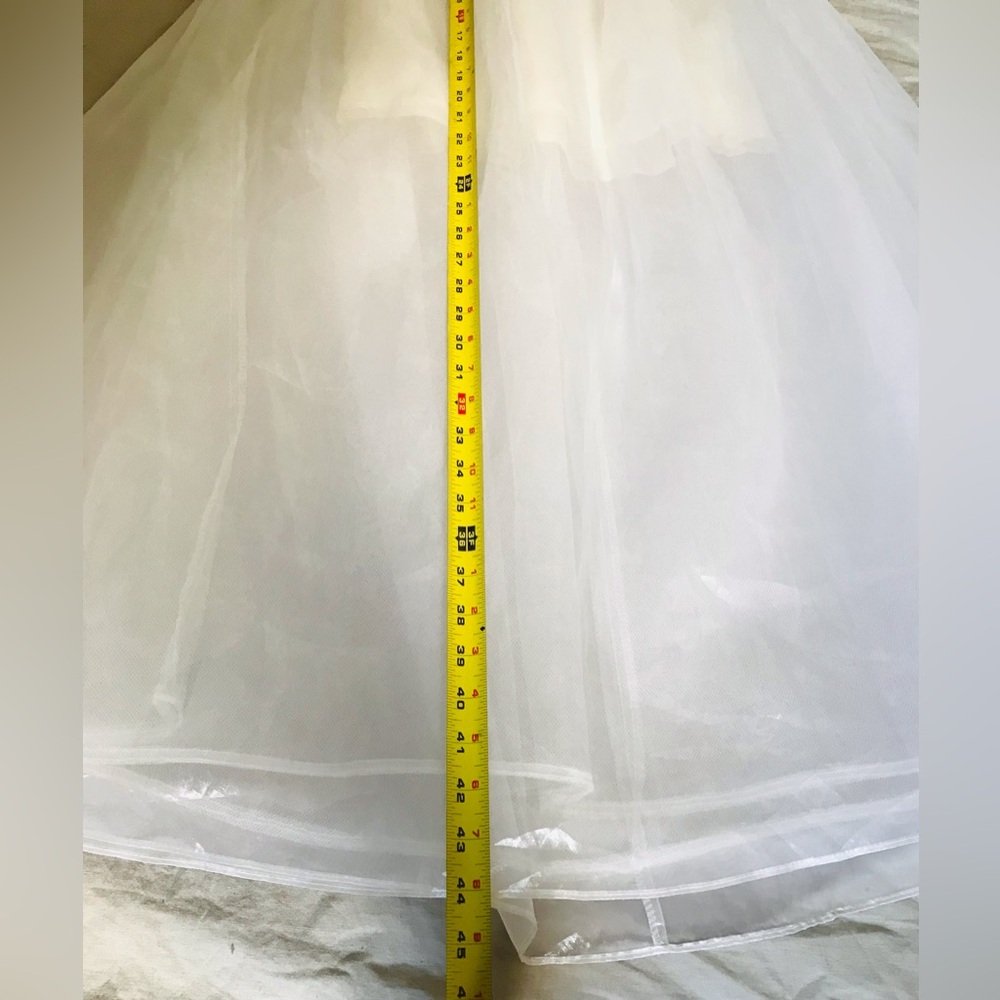 Vintage Roberta Sheer White Maxi Skirt Size 5/6 - Picture 9 of 13